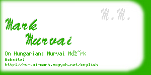 mark murvai business card